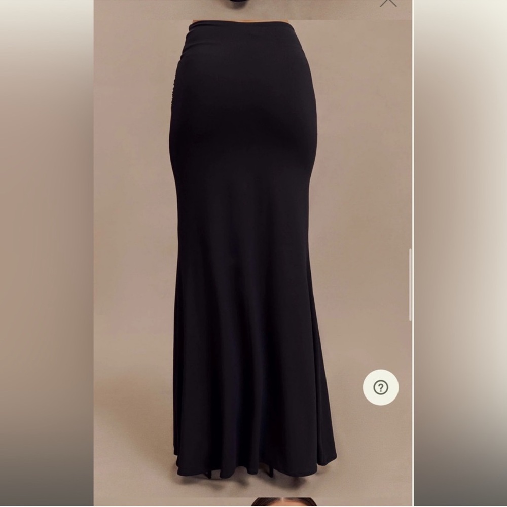 Meshki Jules Recycled Nylon And Mesh Maxi Skirt - Black size small, NWT - Picture 6 of 8